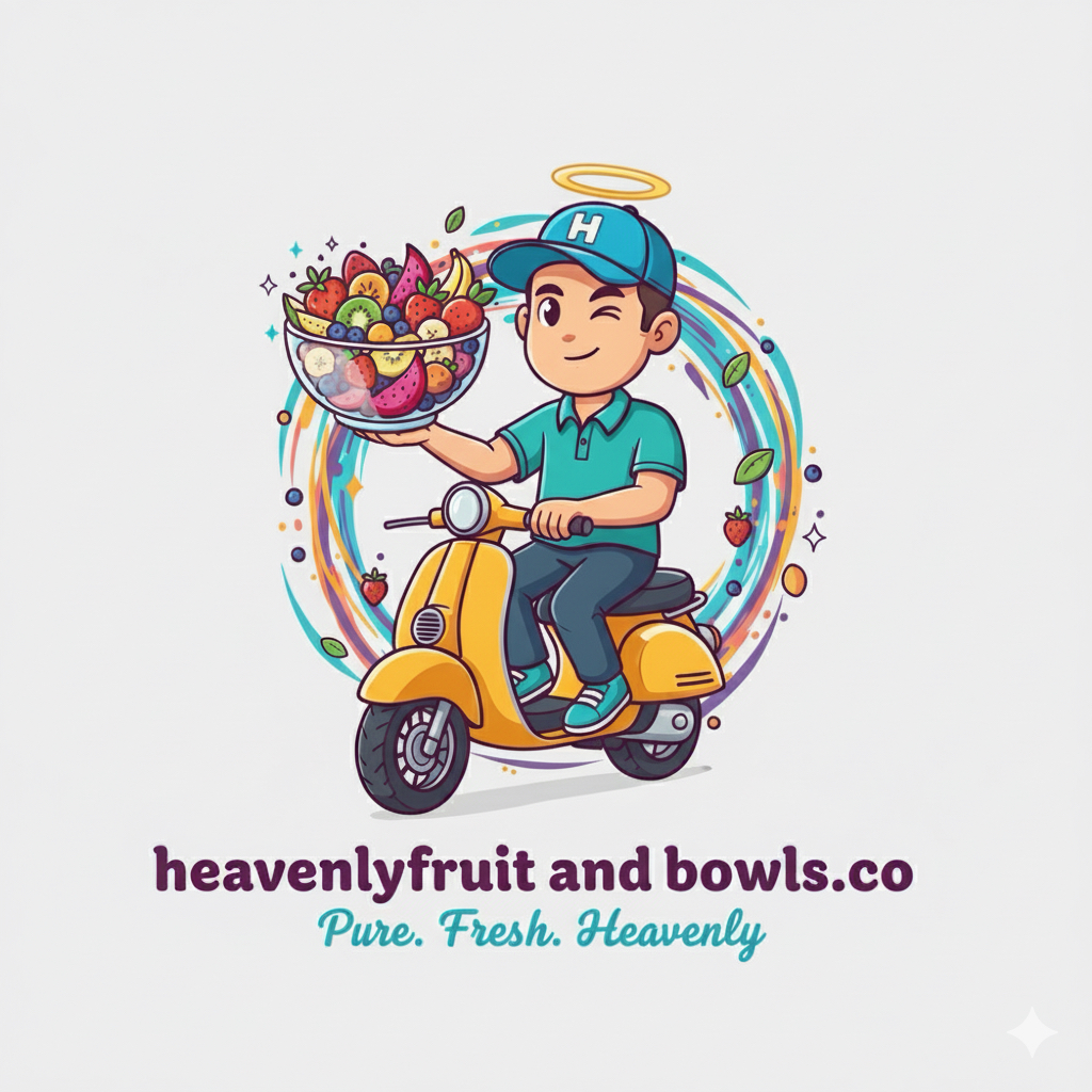 Heavenly Fruit and Bowls Logo